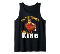 I'm The Turkey King Thanksgiving Thankful for Family Canotta