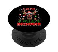 I'm The Wild Reindeer Christmas Outfit Funny Xmas PopSockets PopGrip Adesivo
