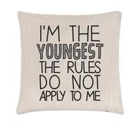 I'M The Youngest Rules Do Not Applicare To Me Cuscino Cover Bambino Brother