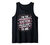 I'm The Youngest Sister Bambini Adulti Grandi Sorelle Fratelli Canotta