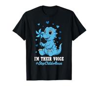 I'm Their Voice Nastro Blu Prevenzione Abusi sui minori Consapevolezza Maglietta