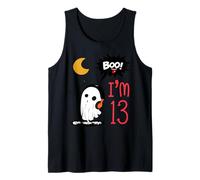I'm Thirteen Funny 13 Ghost Spooky Birthday Halloween Theme Canotta