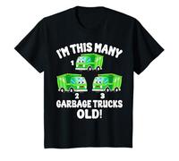 I'm This Many Garbage Trucks 3 Anni 3 ° compleanno Maglietta