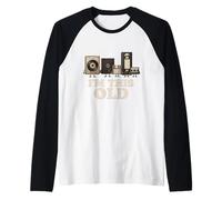I'm This Old Funny Retro Tech Nostalgia per Anni '70 '80 Maglia con Maniche Raglan