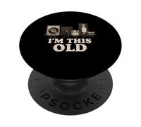 I'm This Old Funny Retro Tech Nostalgia per anni '70 '80 PopSockets PopGrip Adesivo