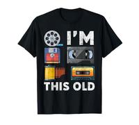 I'm This Old Retro Vintage Media Tecnologia Classica Maglietta