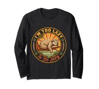 I'm Too Lazy To Be Lazy Umore di procrastinazione Maglia a Manica
