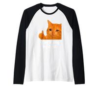 I'm Trying My Best Funny Crying Cat Meme Weird Cat Face Meme Maglia con Maniche Raglan
