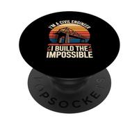 IM Un Ingegnere Civile Costruisco Il Ponte Impossibile PopSockets PopGrip Adesivo