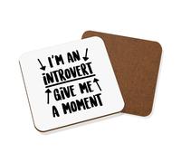 I'M Un Introvert Dai Me A Momento Sottobicchiere Timido Citazione Funny Scherzo