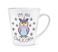 I'M Un Owlicorn 341ml Latte Tazza - Divertente Uccello Animale Gufo Unicorno