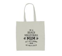 I'M un Spiaggia Pallavolo Mum - Borsa Tote IN Tela - Volley Sfera Mamma Giorno