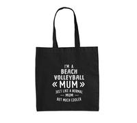 I'M un Spiaggia Pallavolo Mum - Borsa Tote IN Tela - Volley Sfera Mamma Giorno