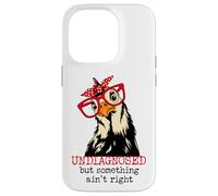 Im Undiagnosed But Something Ain't Right Funny Crazy Chicken Custodia per iPhone 14 Pro