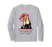 Im Undiagnosed But Something Ain't Right Funny Crazy Chicken Maglia a Manica
