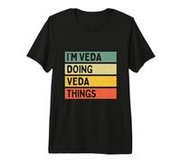 I'm Veda Doing Veda Things Divertente Citazione Personalizzata Maglietta Premium