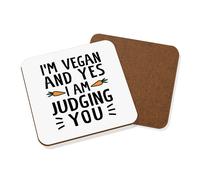 I'M Vegano E Sì i Am Bacchetta You Sottobicchiere Scherzo Divertente Sarcastica