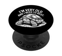 I'm Very Old And I Need To Rest Vecchia pensione senior |- PopSockets PopGrip Adesivo
