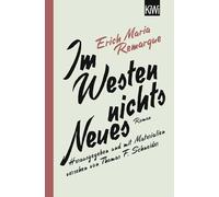 Thomas F. Schne Im Westen nichts Neues: Roman. Herausgegeben und mit (Tascabile)
