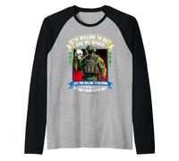 Im Willing To Die for My Rights Veterans Day Veteran Maglia con Maniche Raglan