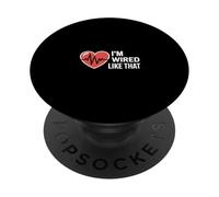 I'm Wired Like That Heart Surgery Recovery - PopSockets PopGrip Adesivo