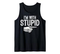 I'm with Stupid T-Shirt Funny Couples Im with Stupid Canotta