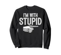 I'm with Stupid T-Shirt Funny Couples Im with Stupid Felpa