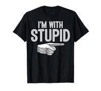 I'm With Stupid T-Shirt Funny Couples Im With Stupid Maglietta