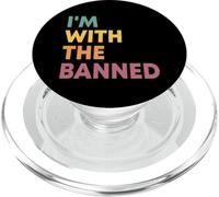 I'm With The Banned Books Reader Bookworm Bibliotecario Retro PopSockets PopGrip per MagSafe