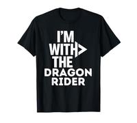I'm With The Dragon Rider, costume divertente per coppie abbinate Maglietta