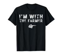 I'm with The Farmer Couples Matching Costume Easy Halloween Maglietta