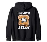 I'm with The Jelly Peanut Butter Coppia Amico Matching Felpa con Cappuccio