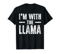 I'm with The Llama Couples Matching Easy Halloween Costume Maglietta