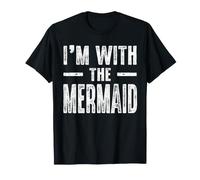 I'm with The Mermaid Couples Matching Easy Halloween Costume Maglietta