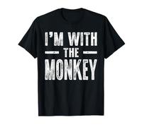 I'm with The Monkey Couples Matching Easy Halloween Costume Maglietta