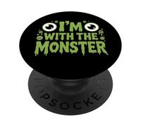 I'm With The Monster Costume di Halloween Papà Mamma gruppo PopSockets PopGrip Adesivo