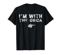 I'm with The Orca Couples Matching Costume Easy Halloween Maglietta