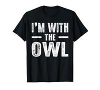 I'm with The Owl Couples Matching Easy Halloween Costume Maglietta