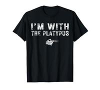 I'm with The Platypus Couples Matching Costume Halloween Maglietta