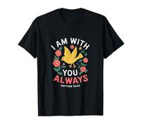 I'm with You Always Colomba Scrittura Cristiana Floreale Matthew Maglietta