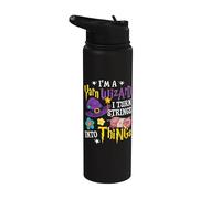 I'm Yarn Wizard I Turn Strings In Things Funny Uncinetto Stainless Steel Insulated Water Bottle