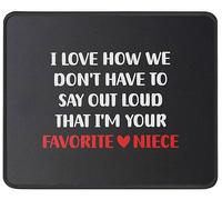 I'm Your Favorite Dau-Ghter Mousepad Bordi Cuciti Tappetino per Mouse Portatile Mouse Pad for Computer Ufficio Lavoro 25X30Cm