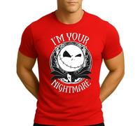 I'm Your Nightmare Jack Skellington Before - Maglietta natalizia da uomo, Colore: rosso, 3XL