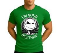 I'm Your Nightmare Jack Skellington Before - Maglietta natalizia da uomo, verde, 3XL