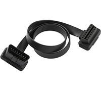 im77r Cavo diagnostico OBD2 per auto 16 pin maschio a femmina, cavo di prolunga piatto per Elm327 OBDII 30 cm compatibile con WiFi e Bluetooth