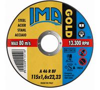 IMA Disco sottile da taglio per Ferro centro piano serie Gold 115x1,6x22,2