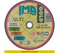 Ima Disco Universale Gold Piano ø 230x2x22 Pezzi 50 2302022U2TM