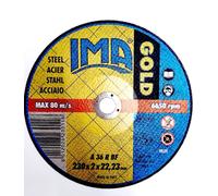 IMA Gold Disco Extra Sottile a Centro Piano da Taglio Ferro Acciaio 230x2x22,23