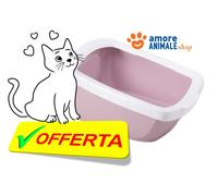 Imac FUNNY Lettiera Aperta XXL 62x49,5x33 cm per gatto, toilette 4 COLORI