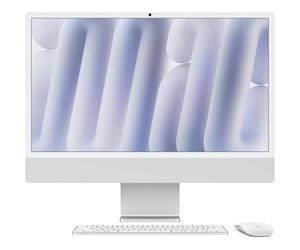 iMac M4 24' 512 GB SSD 24 GB RAM 10 core Apple GPU 10 Mac OS Sonoma, Argento - Nouvo